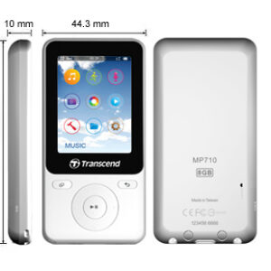 Máy Nghe Nhạc Transcend 8 GB Digital Music Players MP710 màu trắng - Hình ảnh 4