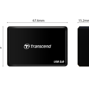 Đầu đọc thẻ nhớ USB 3.0 Transcend RDF8K Card Reader đen black - Hình ảnh 4