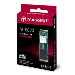 Transcend's SSD 512 GB chuẩn M.2 PCIe Gen3 x4 MTE820  NVMe ™ Rev. 1.2 3D TLC NAND - Hình ảnh 3