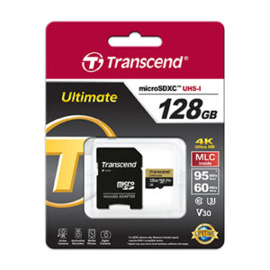 Thẻ nhớ microSD 128 GB Transcend's microSDXC UHS-I U3M (Ultimate) kèm adapter - Hình ảnh 1