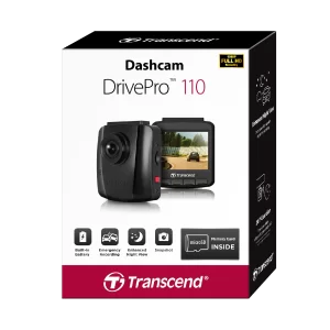 Camera hành trình Transcend's DrivePro™ 110 dashcam đế giác hút kèm thẻ nhớ 32 GB - Hình ảnh 5